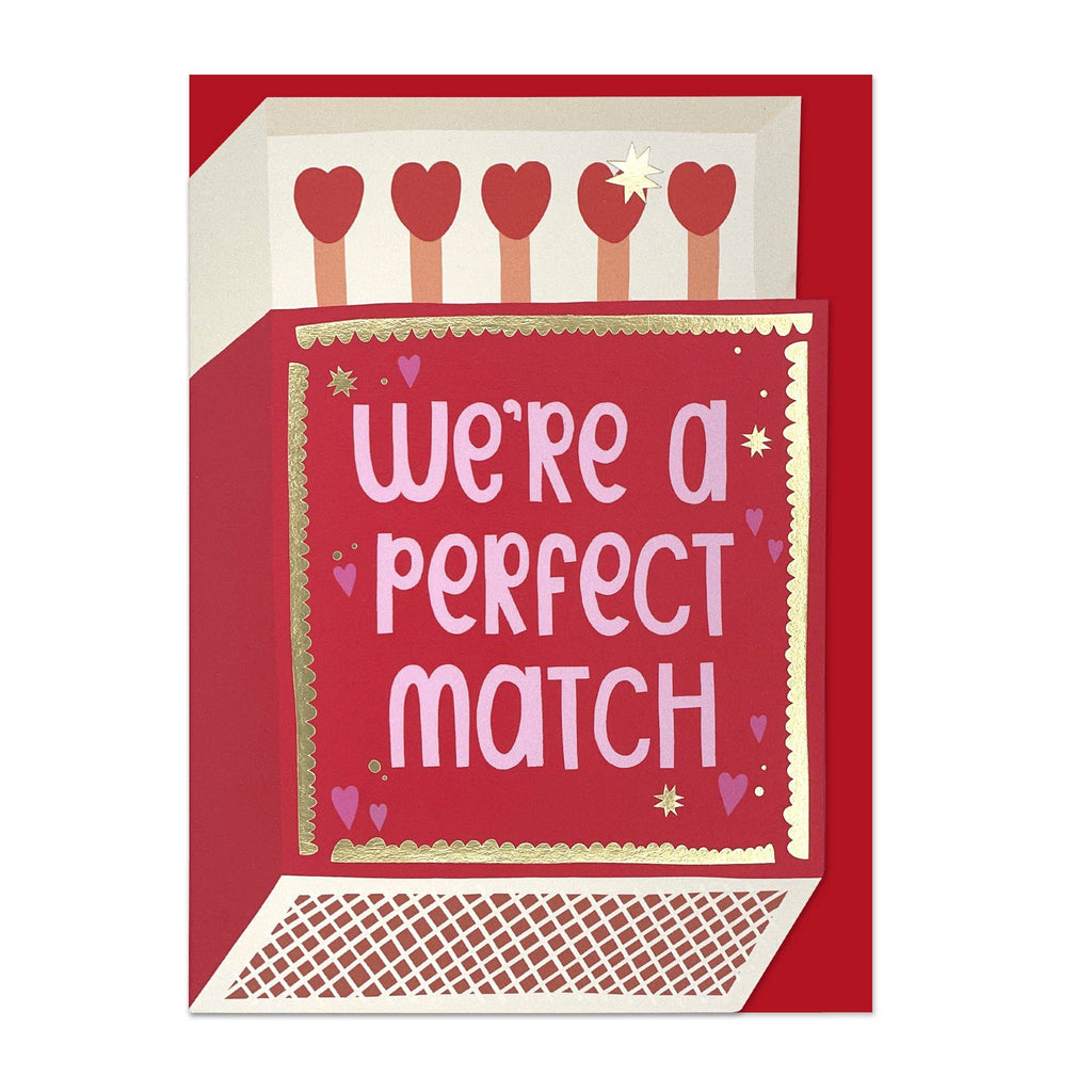 We're A Perfect Match Valentine’s Card