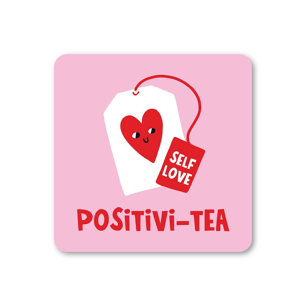 Positivi-tea Coaster - Lucy Maggie Designs