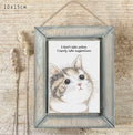 I don’t take orders, I barely take suggestions hanging wooden picture