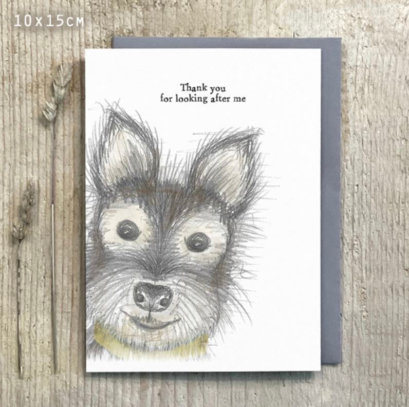 Thank You For Looking After Me Dog Card - East of India