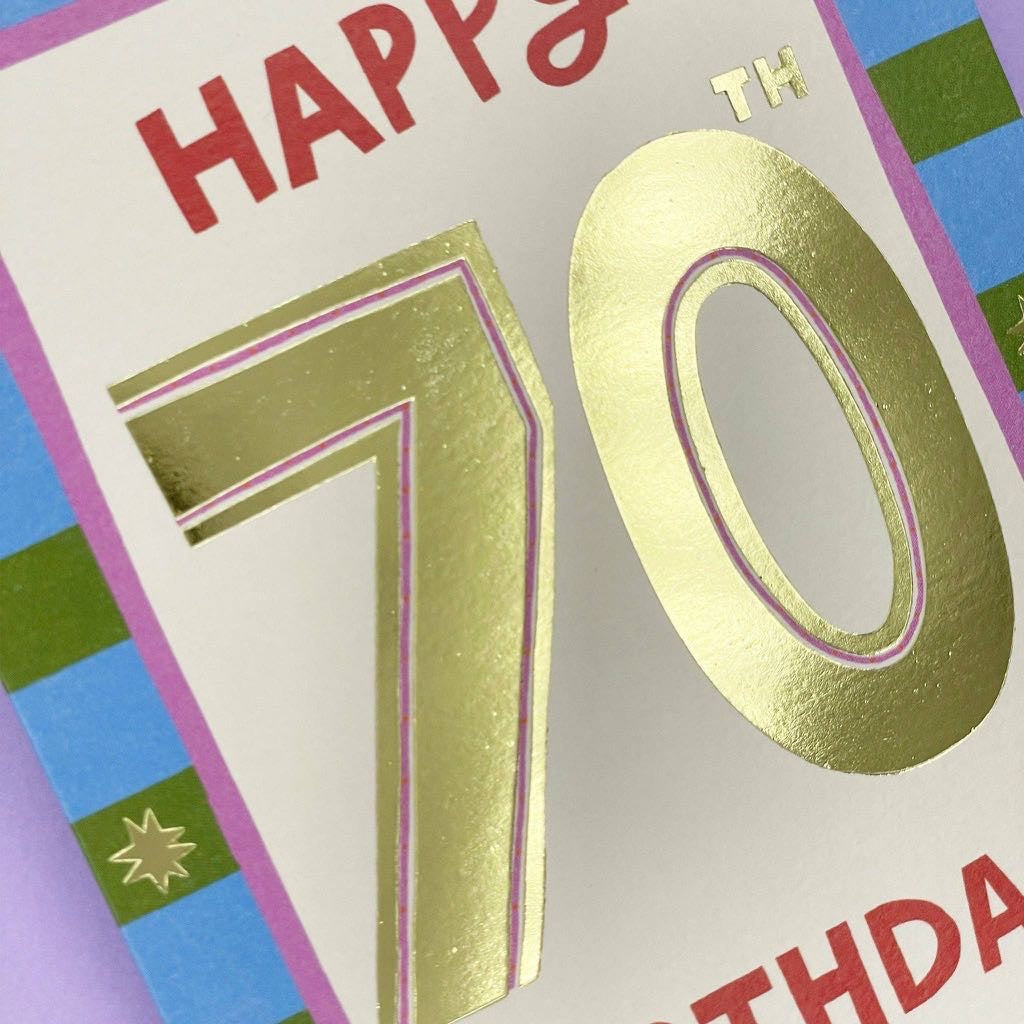 Happy 70th Birthday Card