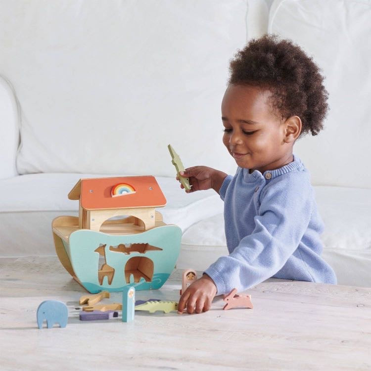 Tender Leaf Toys' Little Noah's Ark Wood Toy for Kids