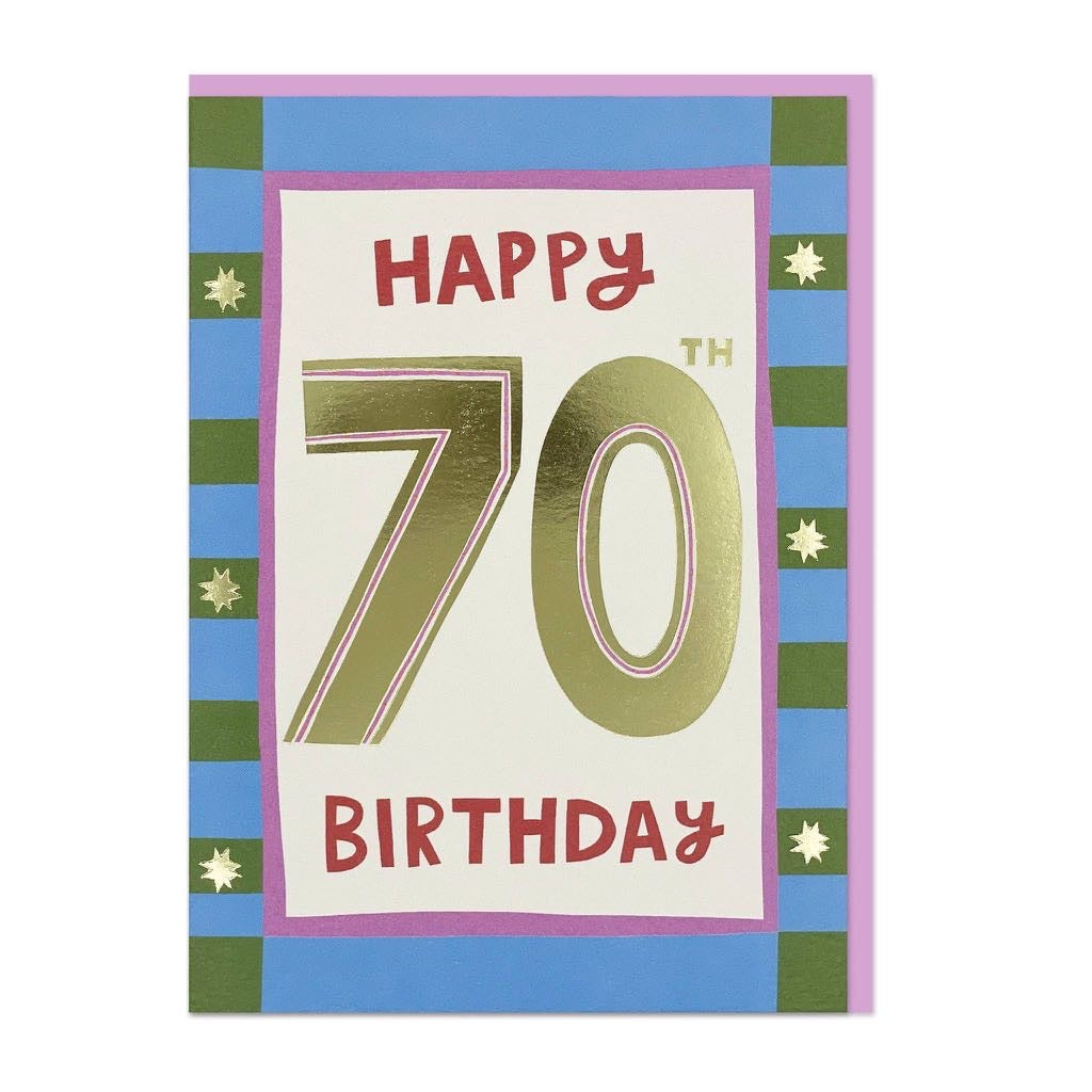 Happy 70th Birthday Card