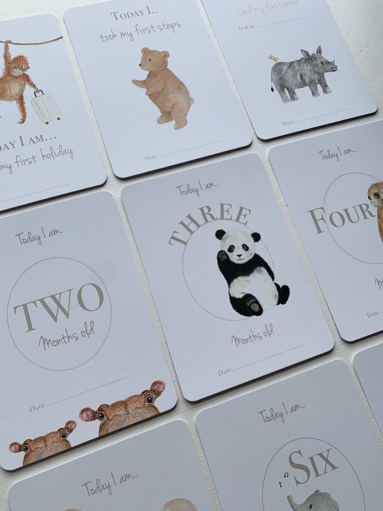 Baby Milestone Card Set | New Baby Gift | Baby Shower Gifts