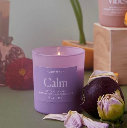 Wellness Glass Soy Candle -  Lavender - Calm