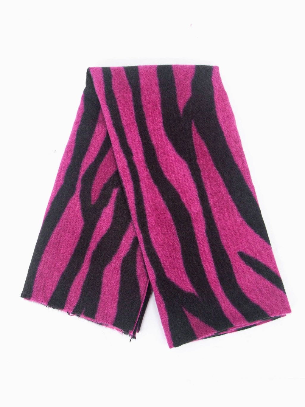Fuchsia Zebra Print Mediumweight Scarf