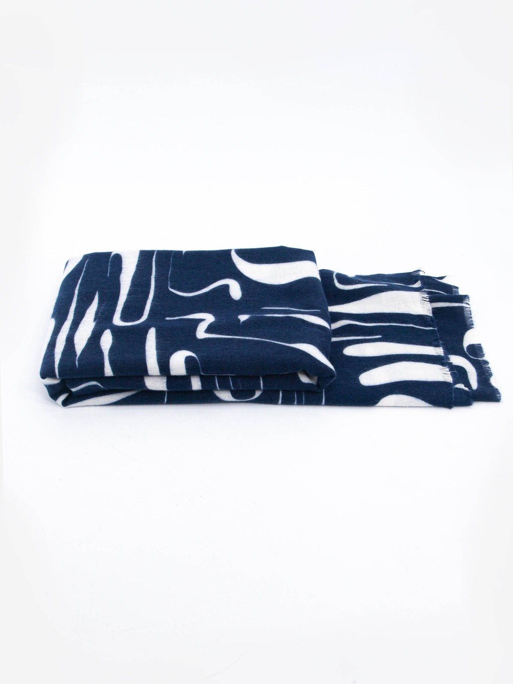 Blue Abstract Lightweight Scarf
