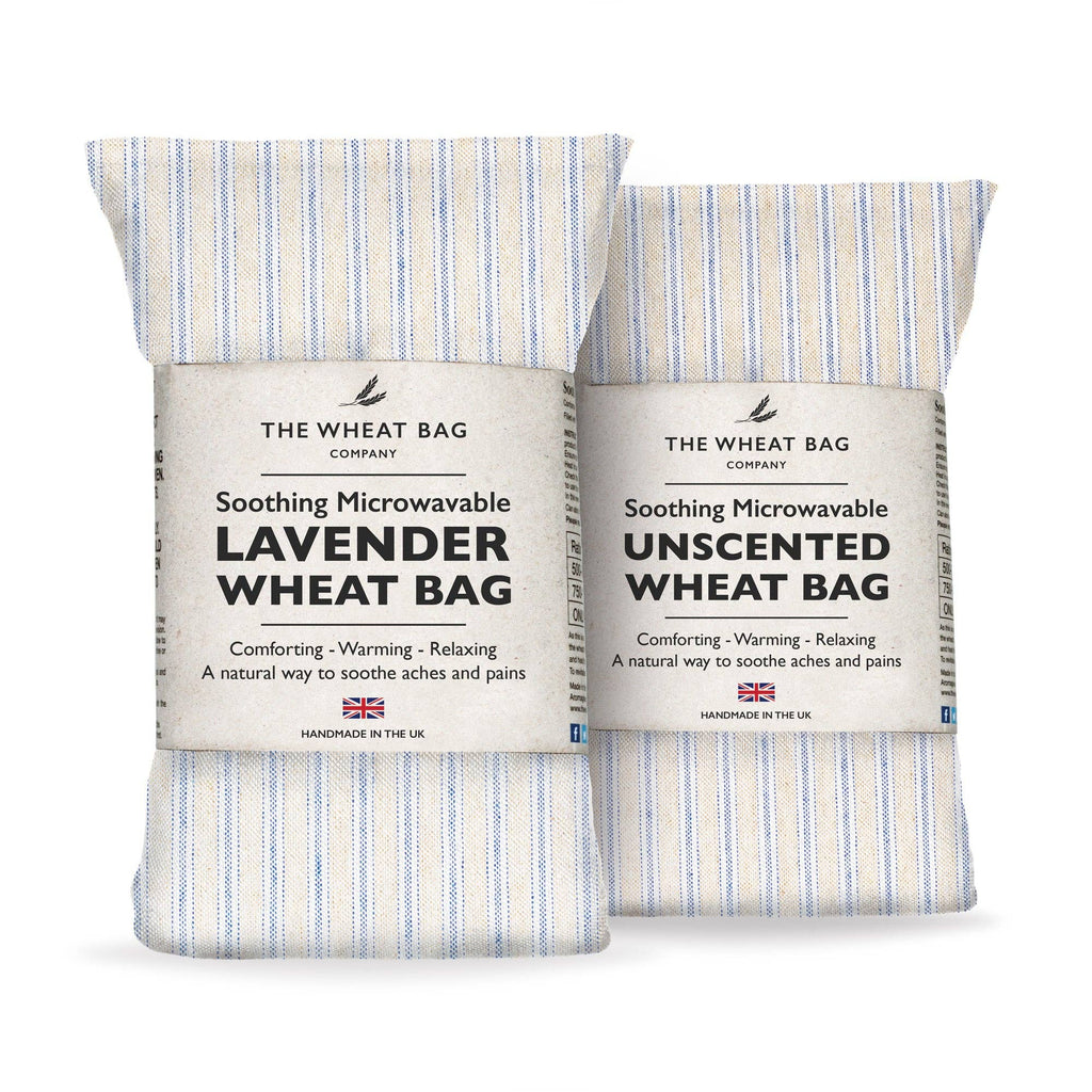 Ticking Navy Cotton Wheat Bag-The Wheat Bag Company