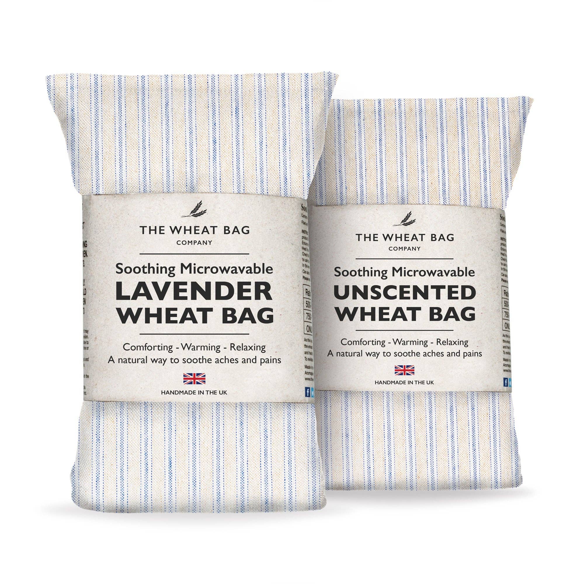 Ticking Navy Cotton Wheat Bag-The Wheat Bag Company