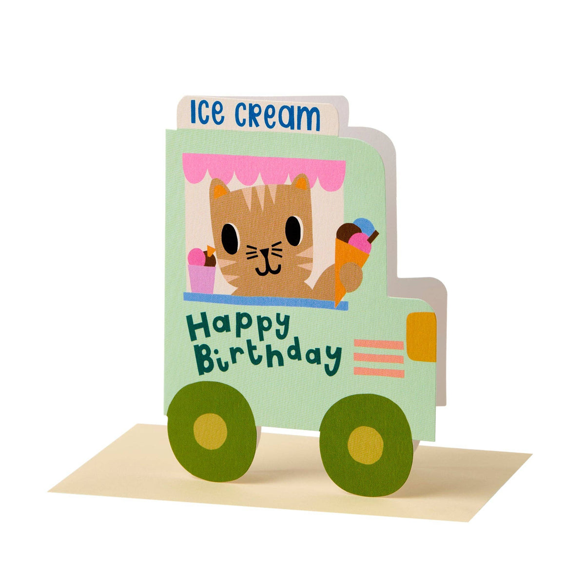 Happy Birthday Ice Cream Van Birthday Card