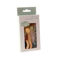 Wooden Teether And Rattle - Blue Grey or Blush