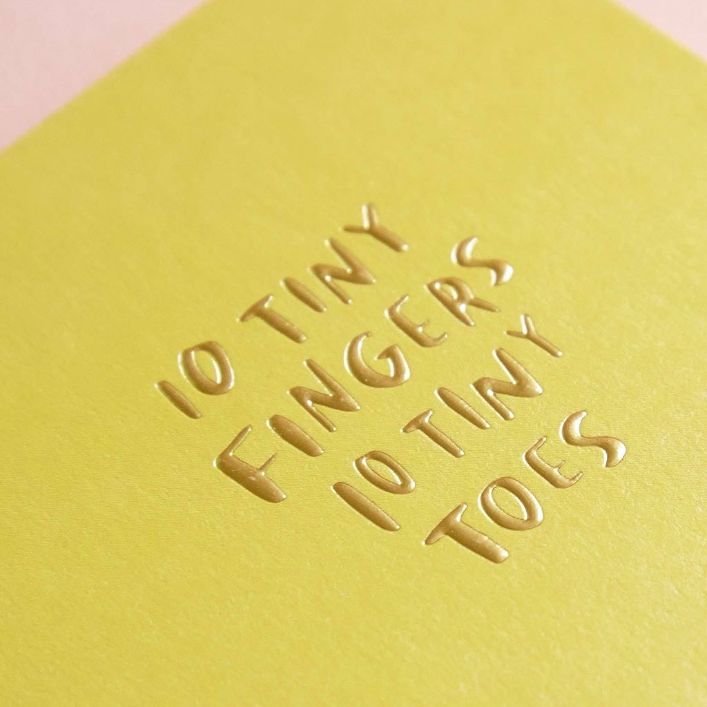 10 Tiny Fingers, 10 Tiny Toes Baby Greeting Card