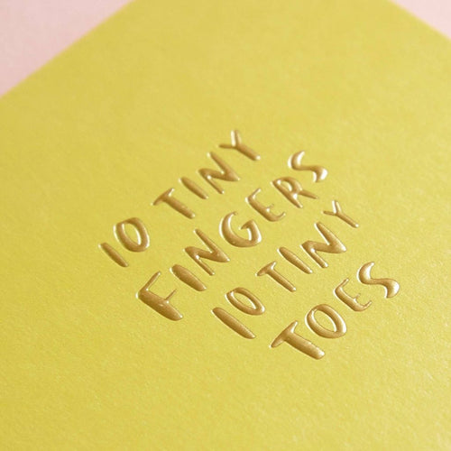 10 Tiny Fingers, 10 Tiny Toes Baby Greeting Card