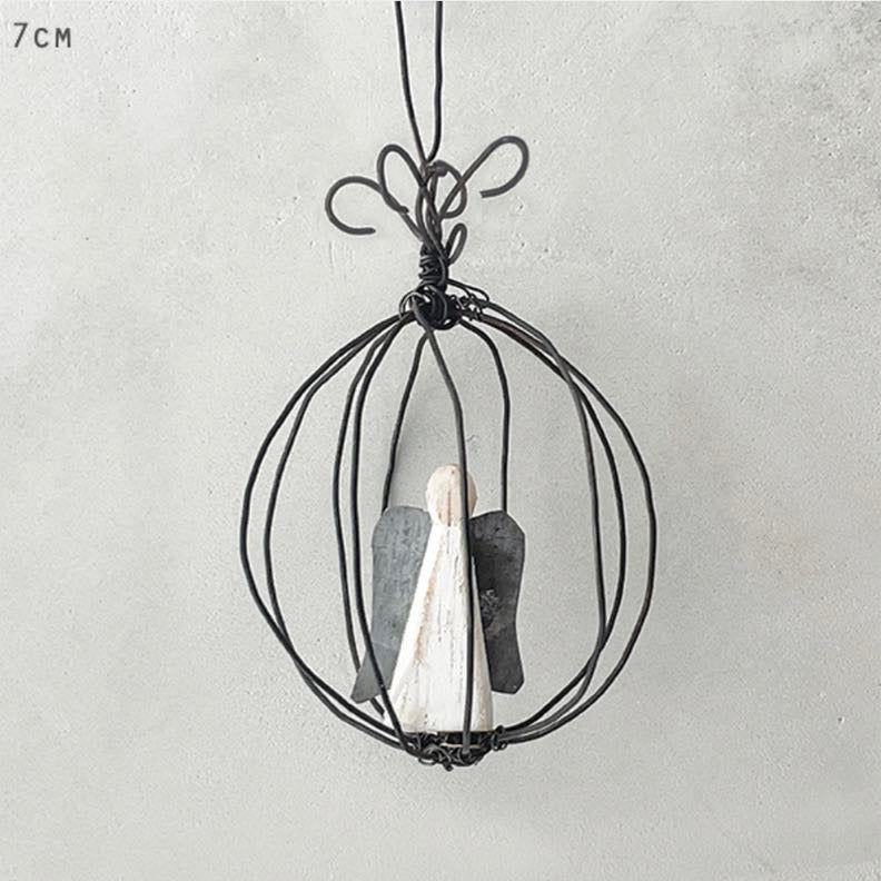Wire Bauble Angel - East Of India