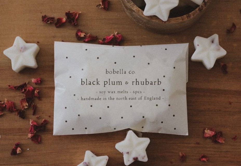 Black Plum & Rhubarb Soy Wax Melts - Bobella
