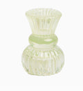 Small Light Green Glass Candle Holder
