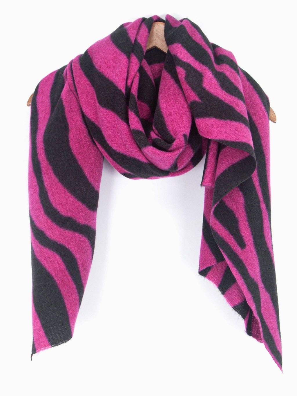 Fuchsia Zebra Print Mediumweight Scarf