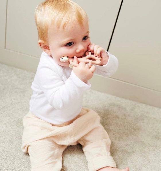 Dusty Pink Original Monkey Teether
