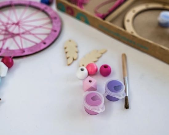 Make your own dreamcatcher craft kit | Kids paint craft kit | Gift for girls | Girls party | Party activity