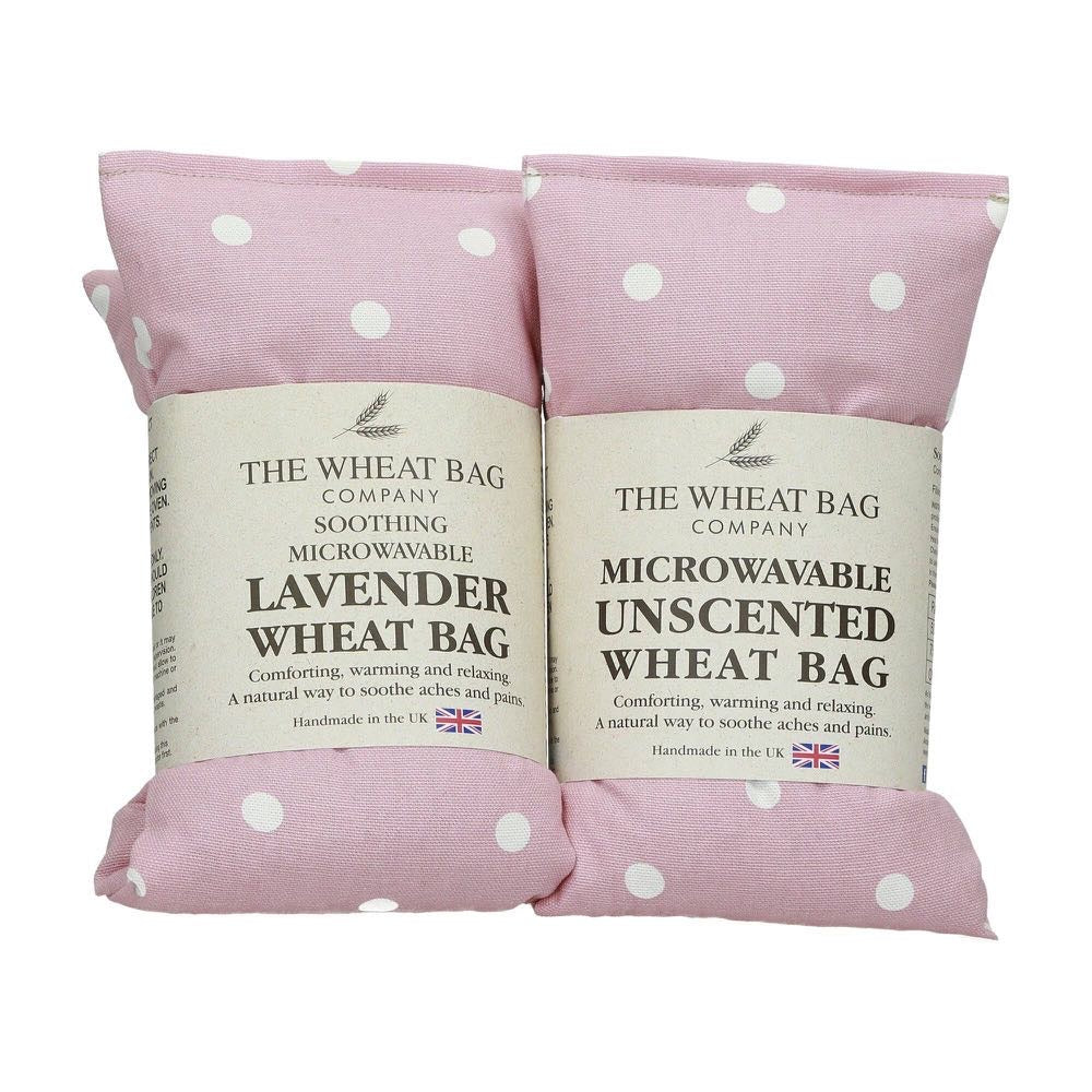 Dotty Pink Cotton Wheat Bag- The Wheat Bag Company