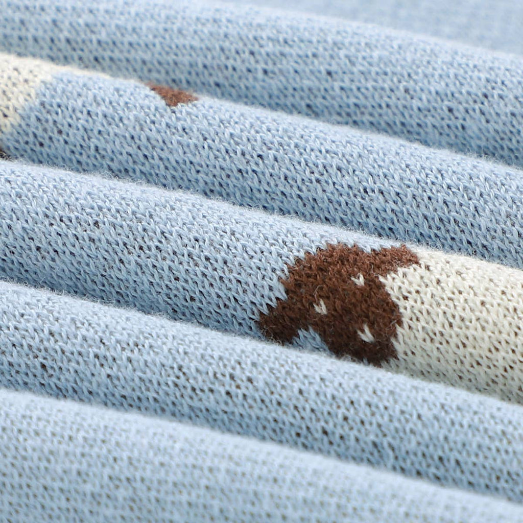 100% Luxury Cotton Swaddle Baby Blanket - Sheep Design