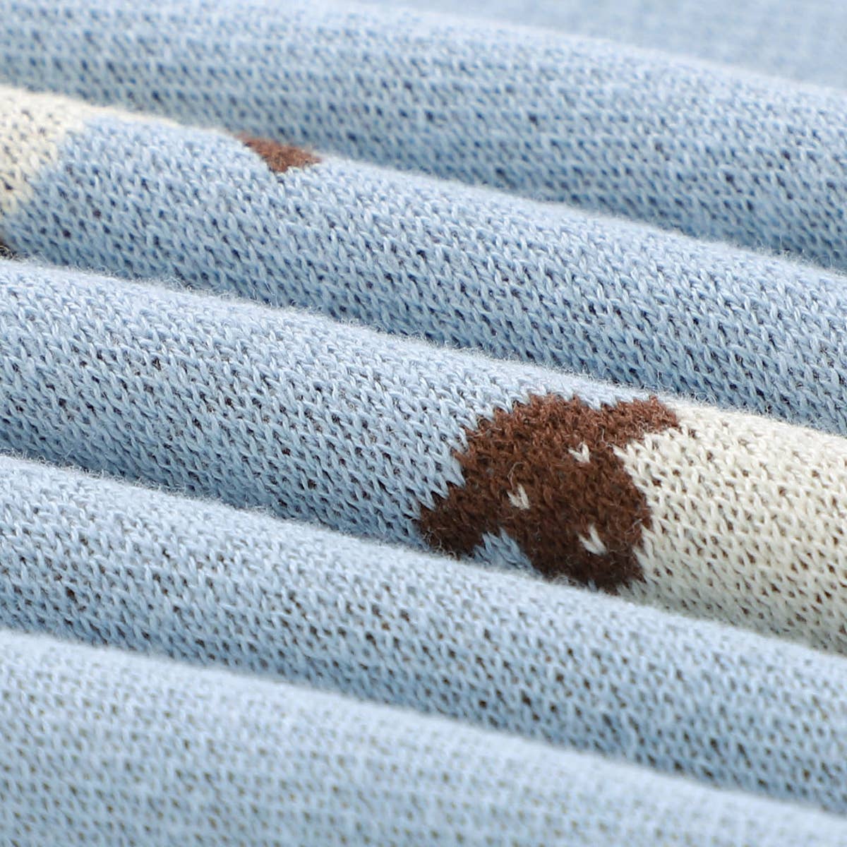 100% Luxury Cotton Swaddle Baby Blanket - Sheep Design