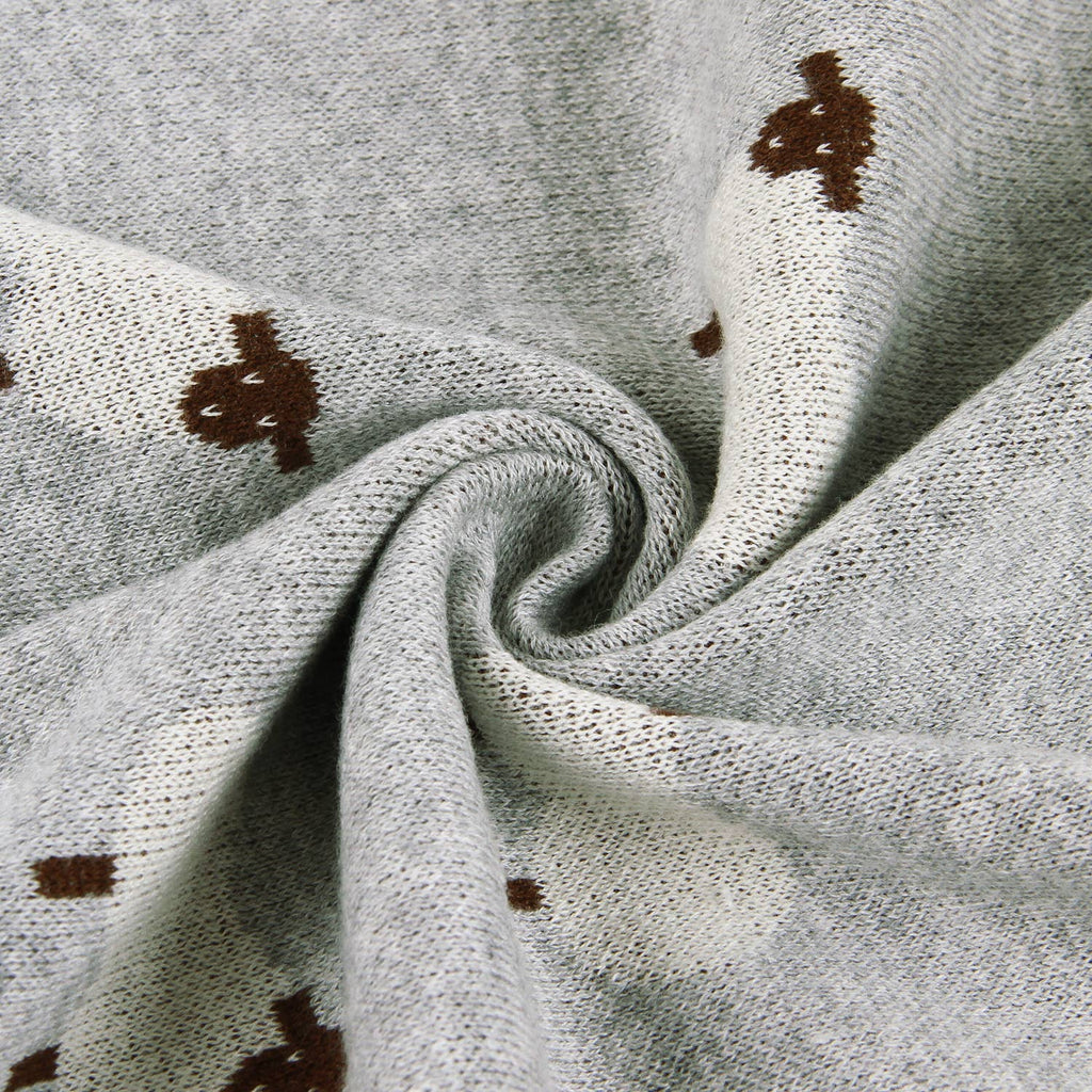 100% Luxury Cotton Swaddle Baby Blanket - Sheep Design