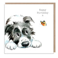 Happy Birthday x Dog Card | Cute Watercolour Puppy Birthday Card