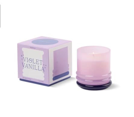 Violet Vanilla Scented Candle | Sweet Floral Home Fragrance Gift