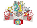 21st Birthday Stars - Pop-Up Greeting Cards - Second Nature