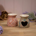 Stoneware Debossed Abstract Wax Melt Burner 