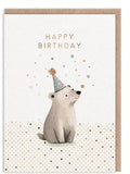 Bear happy birthday greeting card