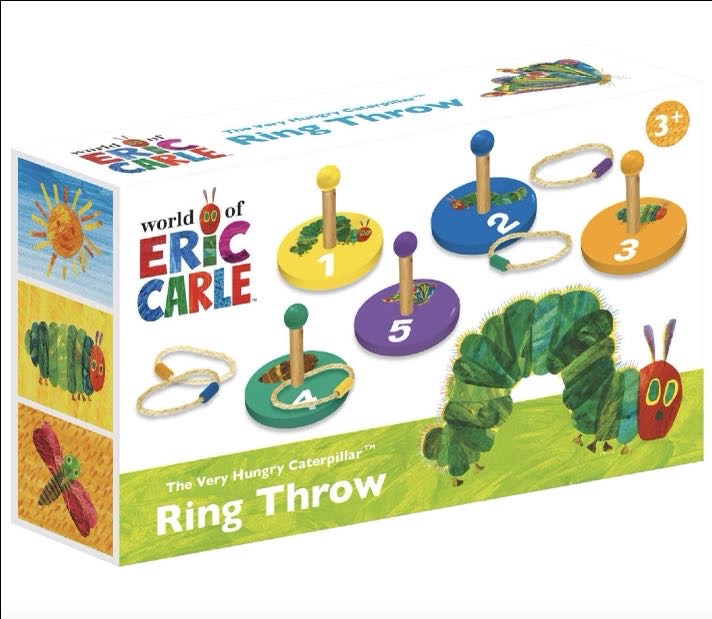 The Very Hungry Caterpillar Children's Wooden Ring Toss Set - Fun For All The Family