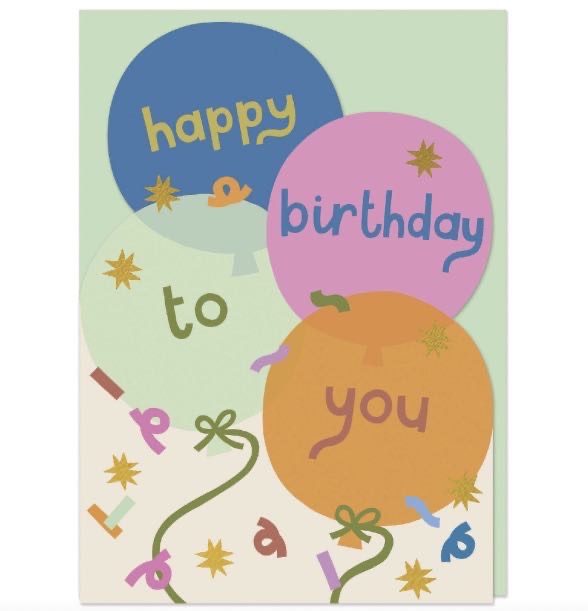 Happy Birthday to you Balloons Greeting Card