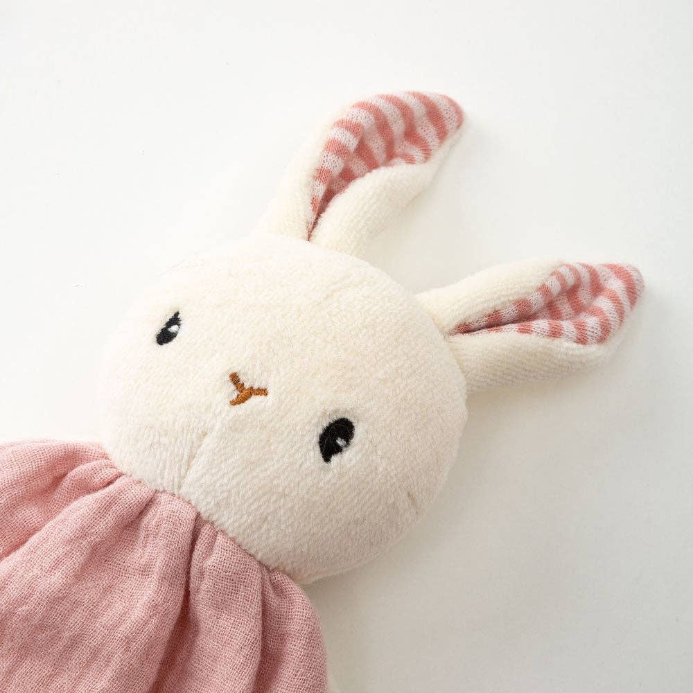 Rabbit Baby Comforter - Pink (Organic Cotton)