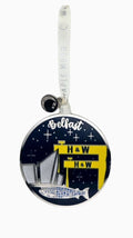 Belfast silver enamel Christmas decoration 