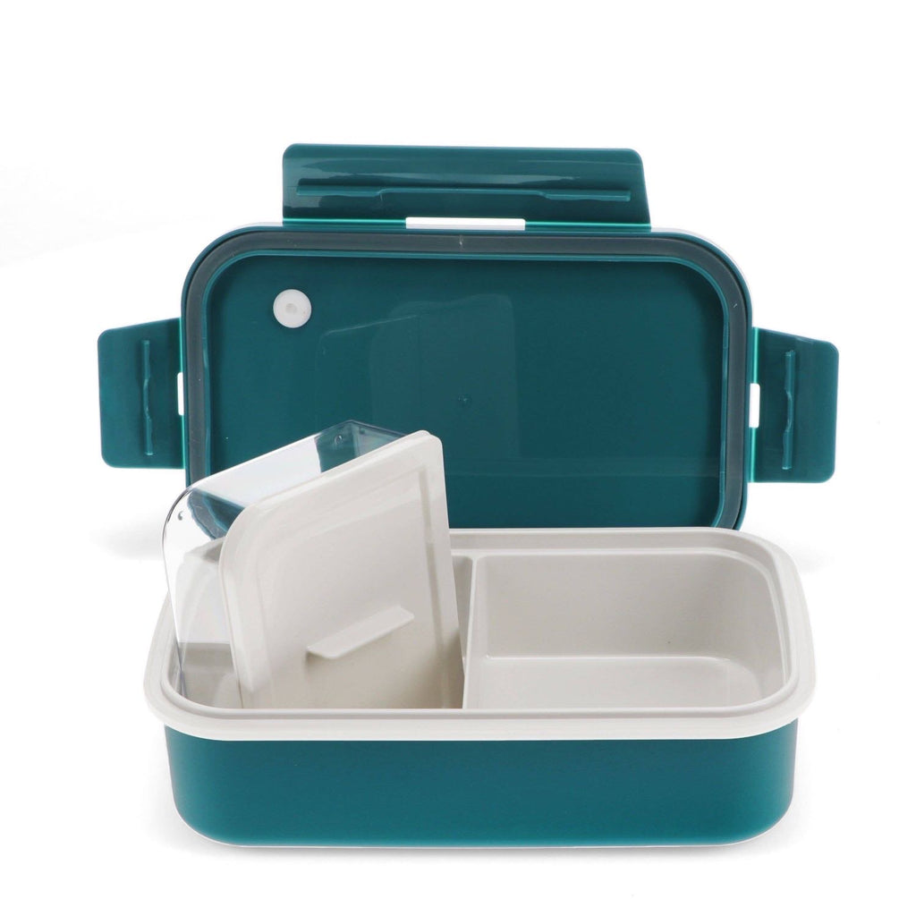 Double Wall Lunch Box With Divider - Blue - Rex London