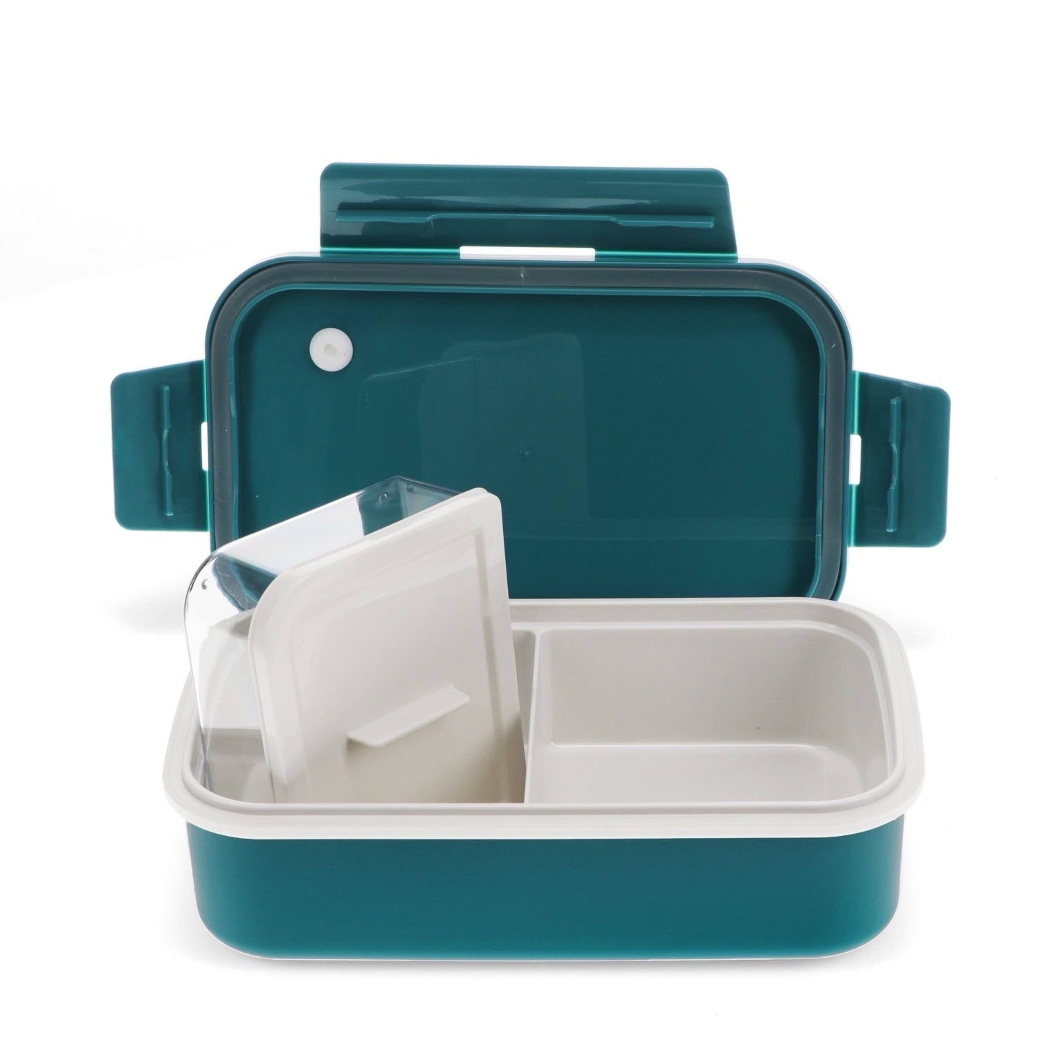 Double Wall Lunch Box With Divider - Blue - Rex London