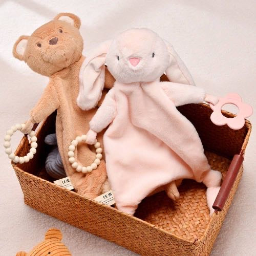 Bear or Rabbit Comforter with Silicone Ring - Jumini