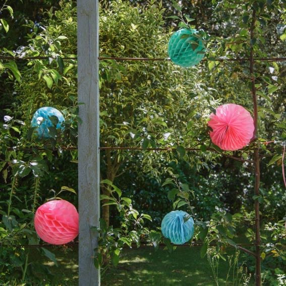Pastel Honeycomb Party Decorations| 3 Pack |