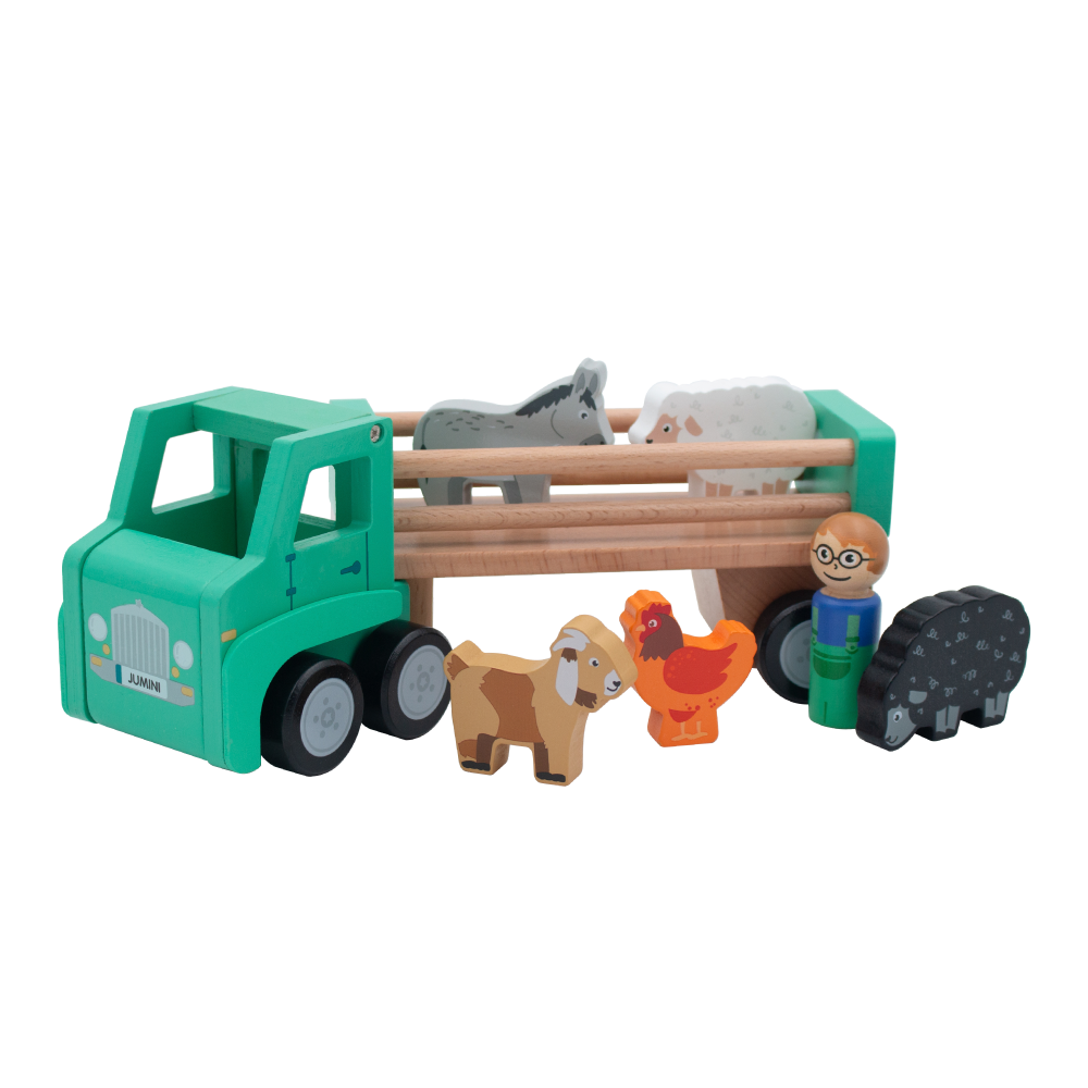 Wooden Farm Lorry Children’s Toy (with animals)