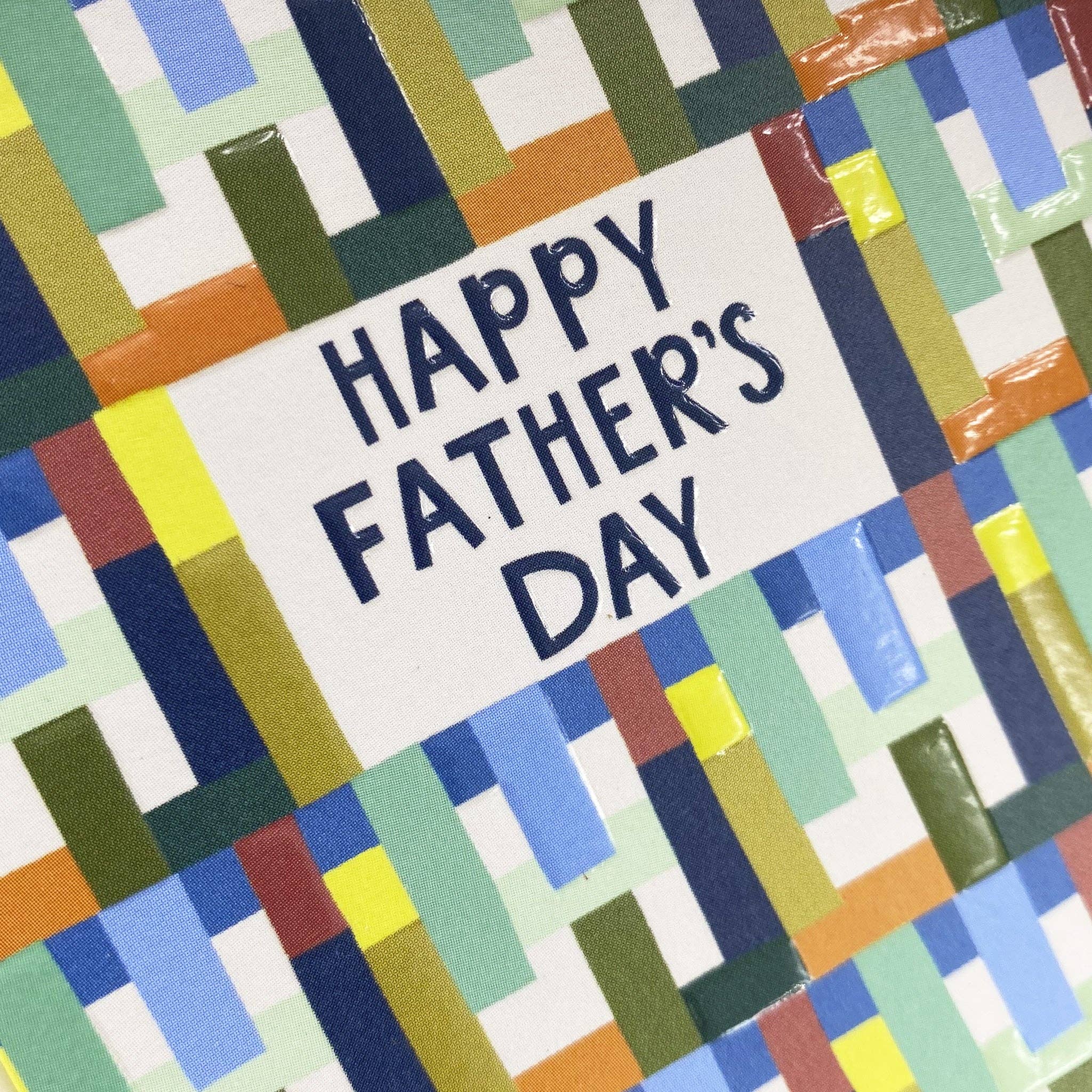 Happy Father’s Day Card | Modern Geometric Pattern Design