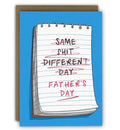 Funny Father’s Day Card “Same Shit” Notepad Joke