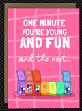 Funny Birthday Card “WTF” Pill Organiser
