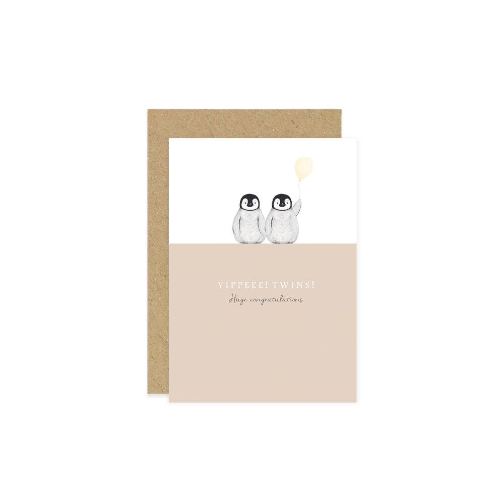 Twins Card | New Baby Cards | Twin Baby Cards | Baby Cards