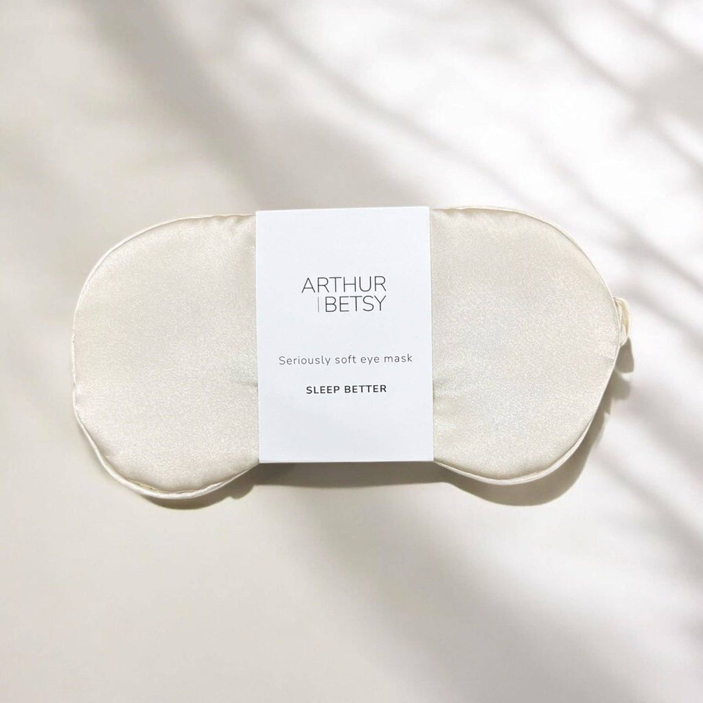 Satin Sleep Mask – Seriously Soft Eye Mask for Better Sleep (Champagne)