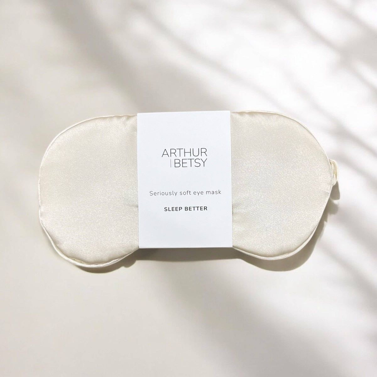 Satin Sleep Mask – Seriously Soft Eye Mask for Better Sleep (Champagne)