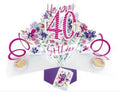 40th Birthday - Pop-Up Greeting Card - Second Nature