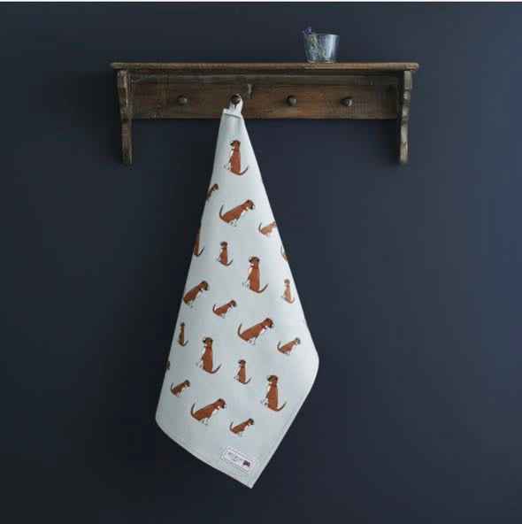 Boxer Tea cotton teatowel