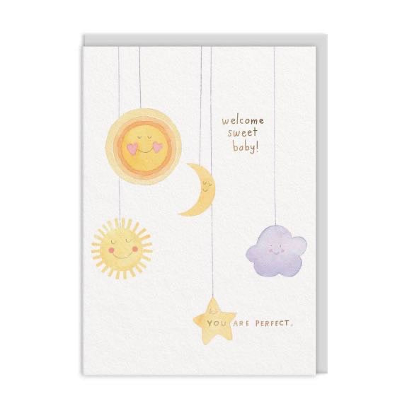 Welcome Sweet Baby Greeting Card
